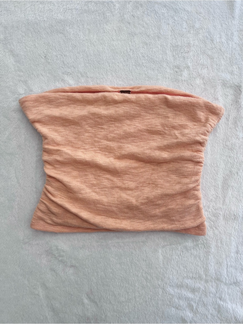 Free People peach cotton tube top Small